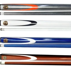 Pack de 4 queues de billard anglaise en fibre