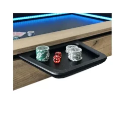Petite tablette creuse à jetons pour table de jeu