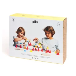Piks 64 pièces. Le jouet créatif qui mélange équilibre et construction