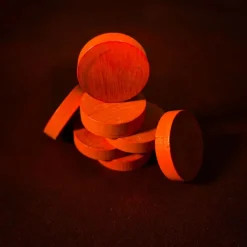 Pions buis 30 x 7 mm Rouge(Jeu Black Hole...)