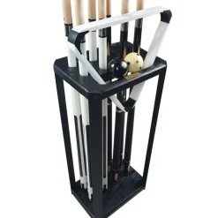 Porte-queue de billard design "Full Black" à poser au sol