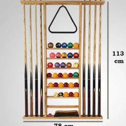 PORTE QUEUE 8 QUEUES (Chêne massif Français)