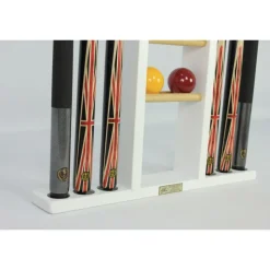Porte-queues 6 queues Blanc + rangement jeu de billes
