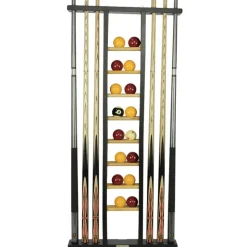 Porte-queues 6 queues Noir + rangement jeu de billes