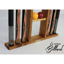 Porte-queues 6 queues vintage + rangement jeu de billes