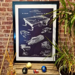 Poster Origine Billard Estephe