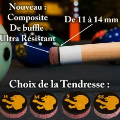 Procédé 12/14 mm 2 couches Pro Lord Cue