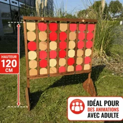 Puissance 4 Géant XL en Bois 122 cm