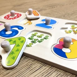 Puzzle chiffres : Le jouet en bois pour apprendre à compter