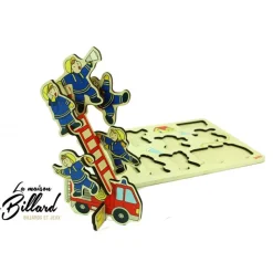 Puzzle éducatif 2 en 1 pompiers à empiler