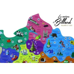 Puzzle en bois carte de France et Régions