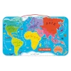 Puzzle en bois magnétique carte du monde
