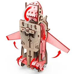 Puzzle en bois Robot-Avion : une sorte de nouveau Lego pour adultes