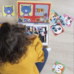 Puzzle magnétique pour composer des animaux et en inventer d’autres