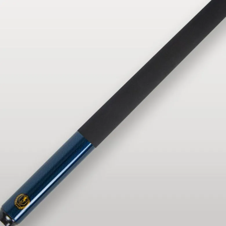 Queue Hybride pour tous style de billard effet Carbone Bleue