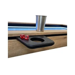 Repose gobelet + gobelet inox pour la table de jeux