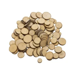 Sac de rondelles en bois pour Jeu de puces