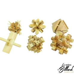 Set de 6 casse-têtes en bambou