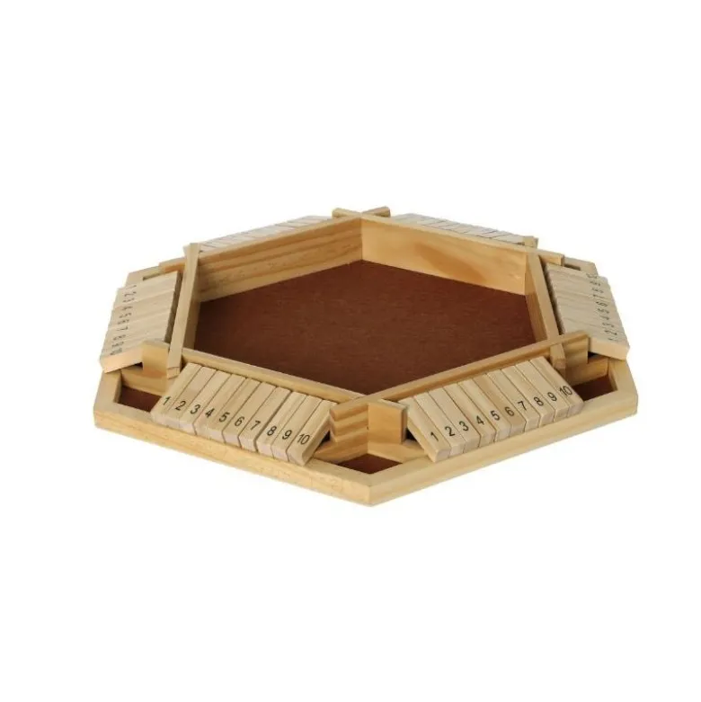 Shut the Box en bois – Version 6 joueurs