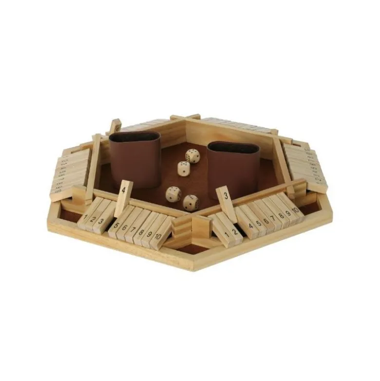 Shut the Box en bois – Version 6 joueurs