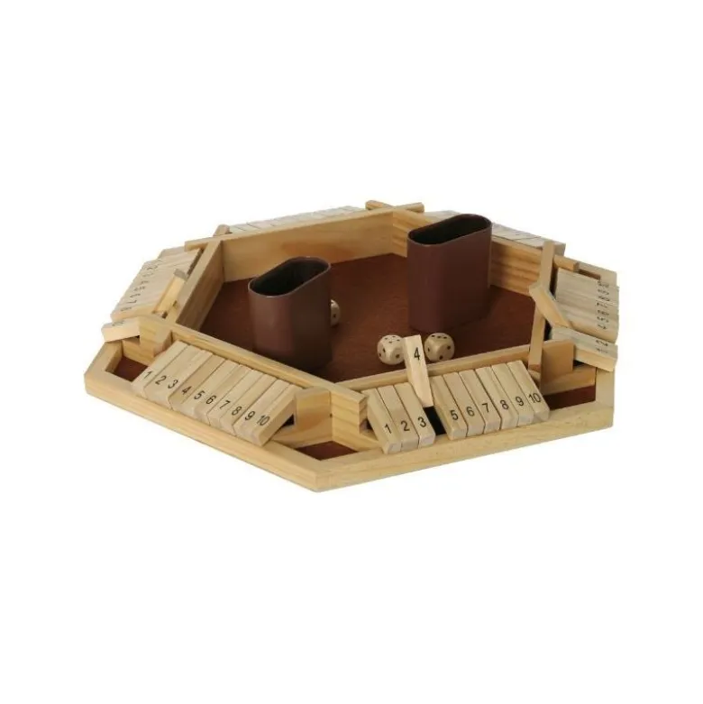 Shut the Box en bois – Version 6 joueurs