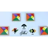 Speed tangram 4 joueurs en bois
