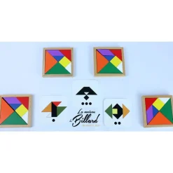 Speed tangram 4 joueurs en bois