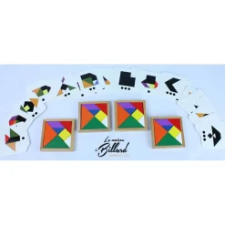 Speed tangram 4 joueurs en bois