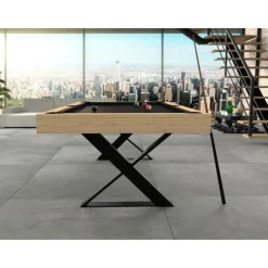 Table convertible en billard "Cross" : un design exclusif