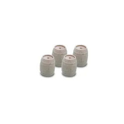4 tonneaux en bois pour jeux de Barik