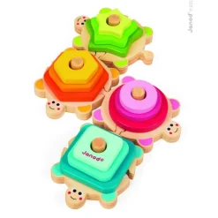 Tortues Puzzle Formes - Jouet en bois Éducatif pour Éveiller les Sens des Enfants