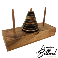 Tour de Hanoï en bois : un jeu qui allie casse-tête et tradition