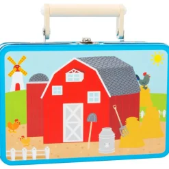 Valise ferme et puzzle