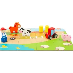 Valise ferme et puzzle